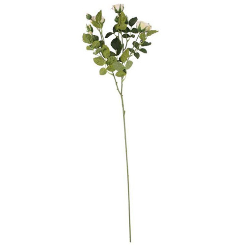 70cm White Camelot Rose Spray (1)