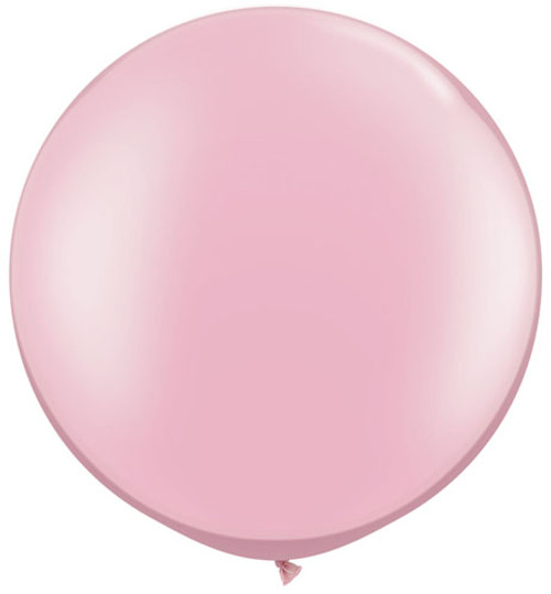 30" Pastel Pearl Pink Latex Balloons (2)