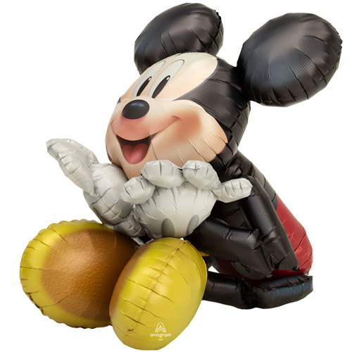 29 inch Mickey Mouse Sitting Airwalker Foil Balloon (1)