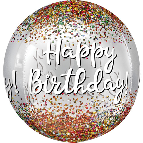 16 inch Orbz Happy Birthday Sequins Foil Balloon (1)