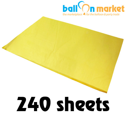 Yellow Tissue Paper - 50cm x 75cm (240 Sheets)