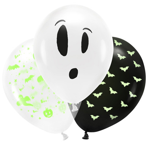 11 inch Glow In The Dark Halloween Latex Balloons (3)