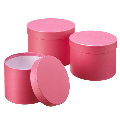 Strong Pink Hat Boxes (3)