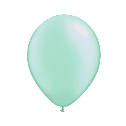 5" Pastel Pearl Mint Green Latex Balloons (100)