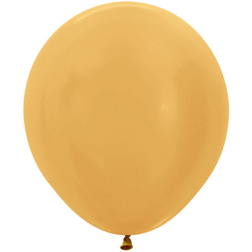 18" Metallic Gold Sempertex Latex Balloons (25)