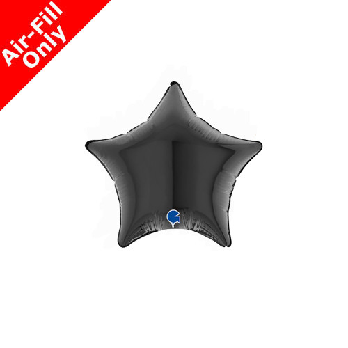 4" Black Star Foil Balloon (1) - UNPACKAGED