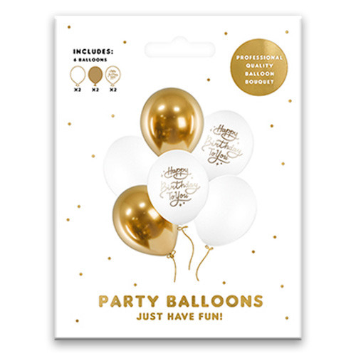 12 inch Happy Birthday To You Latex Balloons (6)