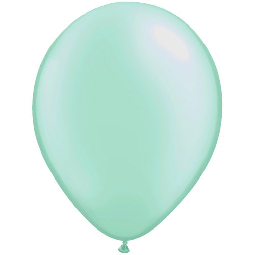 16" Pastel Pearl Mint Green Latex Balloons (50)