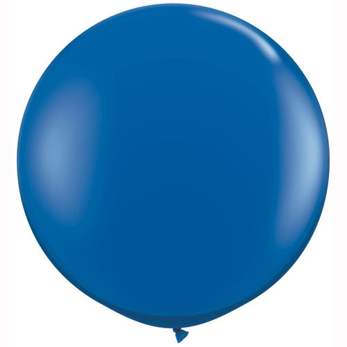 3ft Jewel Sapphire Blue Latex Balloons (2)