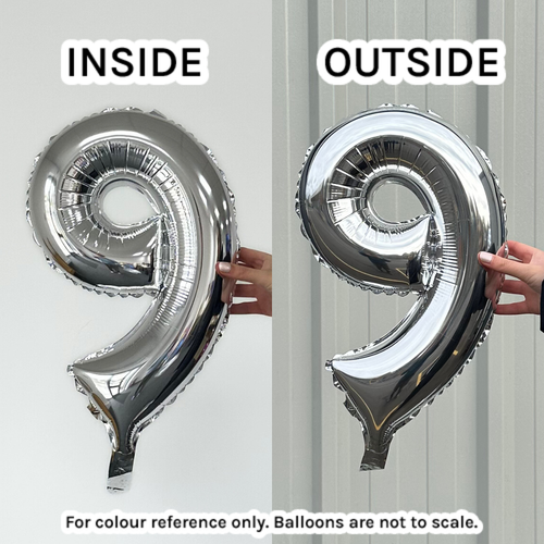 16 inch Anagram Silver Number 3 Foil Balloon (1)