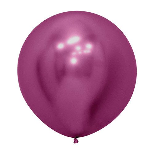 24" Reflex Fuchsia Sempertex Latex Balloons (3)
