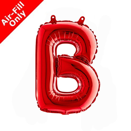 14 inch Red Letter B Foil Balloon (1)