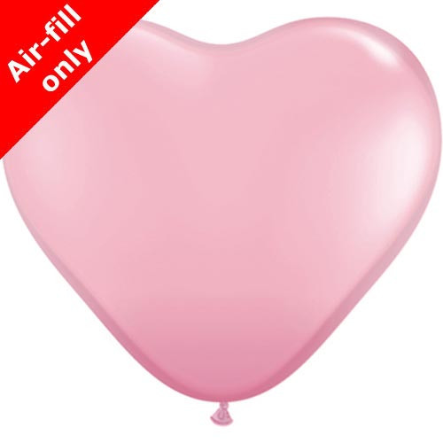 6" Pink Heart Shaped Latex Balloons (100)