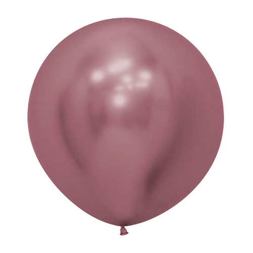 24" Reflex Pink Sempertex Latex Balloons (3)