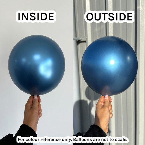24" Reflex Blue Sempertex Latex Balloons (3)