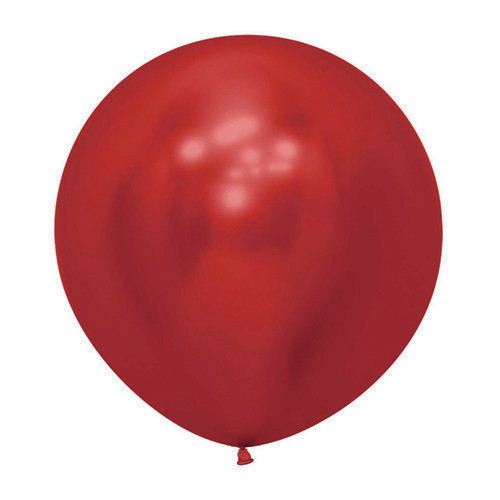 24" Reflex Crystal Red Sempertex Latex Balloons (3)