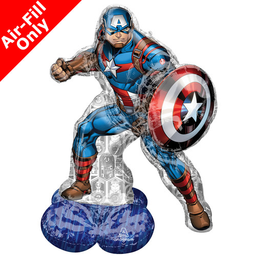 58 inch Captain America AirLoonz Foil Balloon (1)