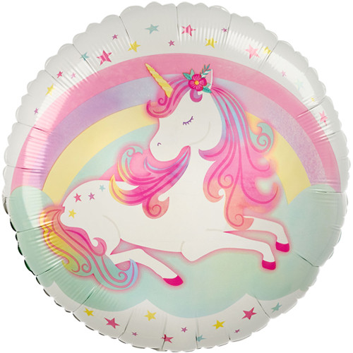 18 inch Enchanted Unicorn Rainbow Foil Balloon (1)