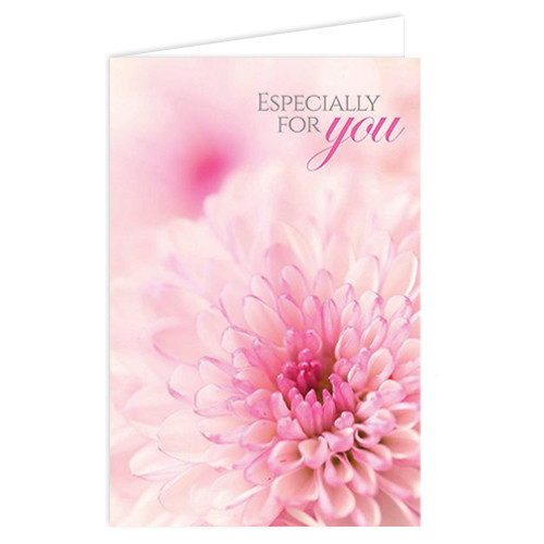 Especially For You Pink Floral Message Cards - 10cm x 7cm (25)