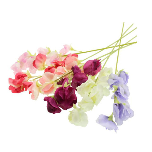 40cm Sweet Pea Spray - 6 stems (1)