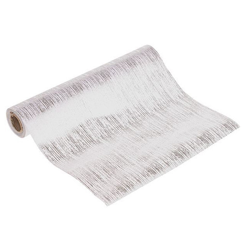 Silver & White Table Runner - 3m (1)