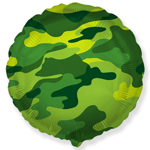 18 inch Camouflage Round Foil Balloon (1)