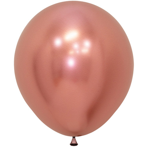 18" Reflex Rose Gold Sempertex Latex Balloons (15)