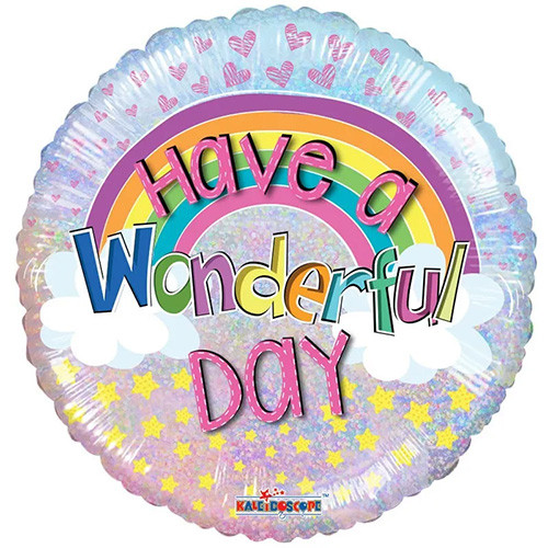 18 inch Have A Wonderful Day Foil Balloon (1)