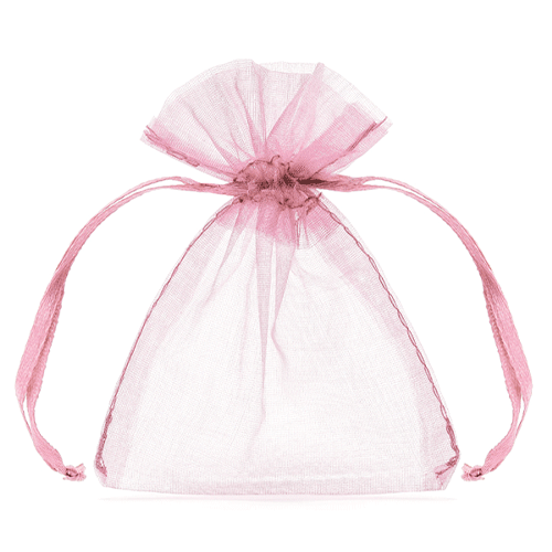 Pink Organza Gift Pouches (10)