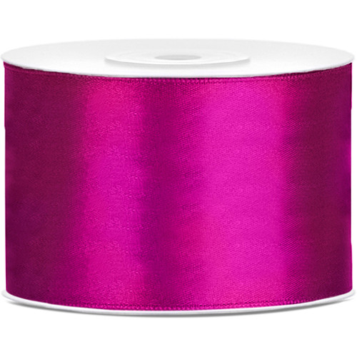 Fuchsia Satin Ribbon - 50mm x 25m (1)