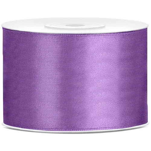 Lavender Satin Ribbon - 50mm x 25m (1)