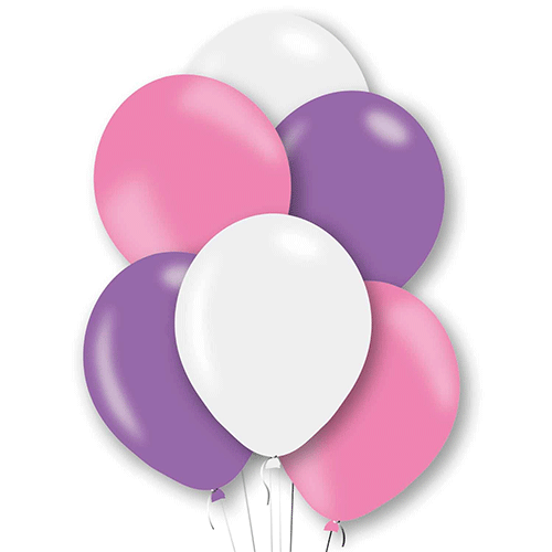 11 inch Pearl Girl Assorted Latex Balloons (10)