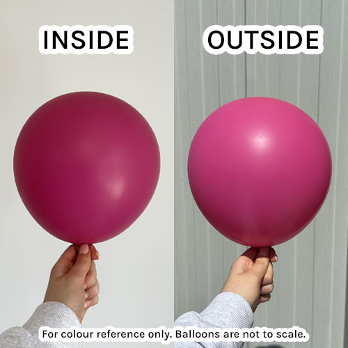 5" Standard Fuchsia Kalisan Latex Balloons (100)