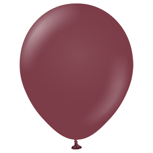 12" Standard Burgundy Kalisan Latex Balloons (100)
