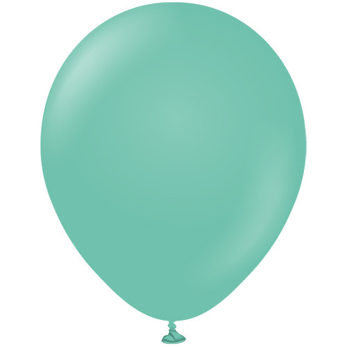 18" Standard Sea Green Kalisan Latex Balloons (25)
