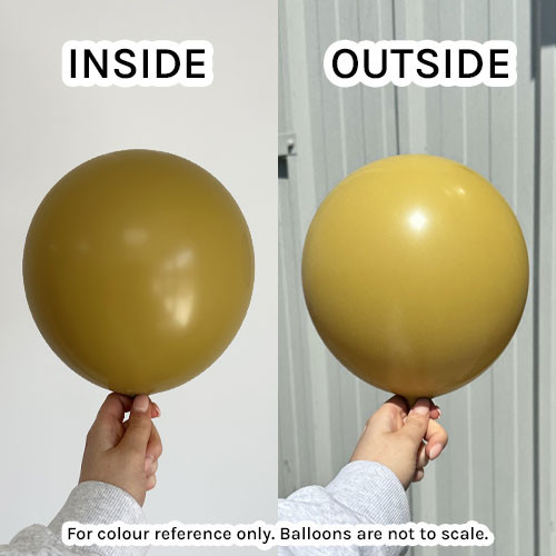 5" Retro Mustard Kalisan Latex Balloons (100)