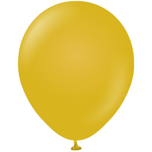 18" Retro Mustard Kalisan Latex Balloons (25)