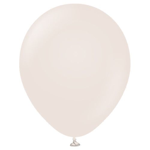 12" Retro White Sand Kalisan Latex Balloons (100)
