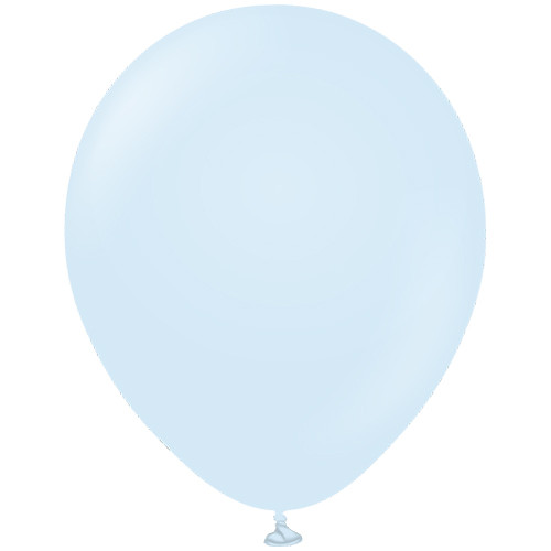 18" Macaron Baby Blue Kalisan Latex Balloons (25)