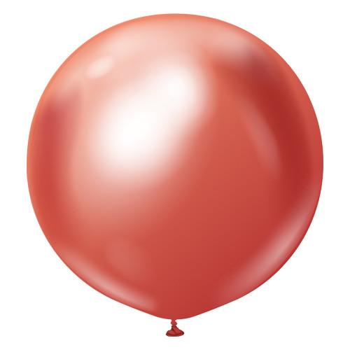 24" Mirror Red Kalisan Latex Balloons (2)