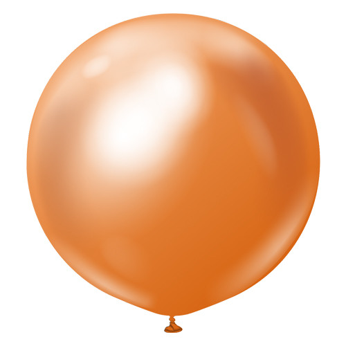 24" Mirror Copper Kalisan Latex Balloons (2)