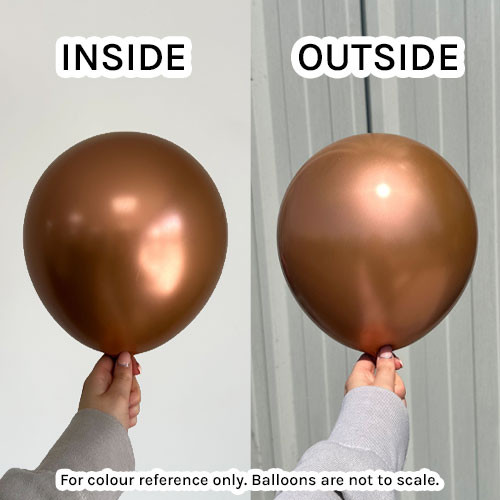 24" Mirror Copper Kalisan Latex Balloons (2)
