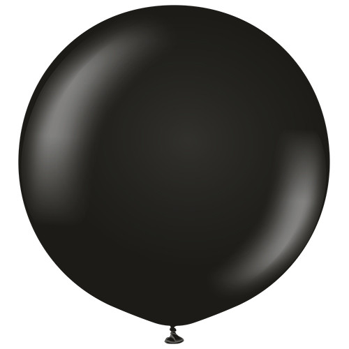 36" Standard Black Kalisan Latex Balloons (2)