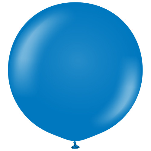 36" Standard Blue Kalisan Latex Balloons (2)