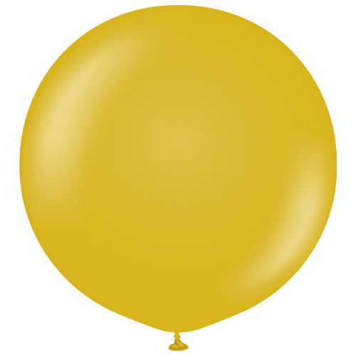 36" Retro Mustard Kalisan Latex Balloons (2)