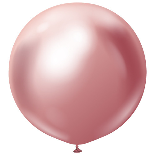 36" Mirror Pink Kalisan Latex Balloons (2)