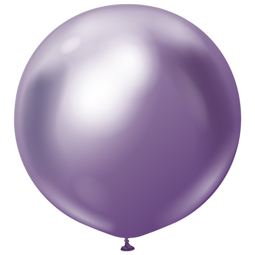 36" Mirror Violet Kalisan Latex Balloons (2)