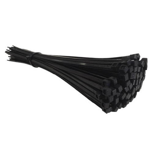 Black Nylon Cable Ties - 200mm x 3.6mm (100)