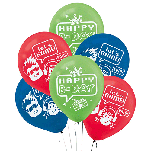 11 inch Party Town Birthday Latex Balloons (6)