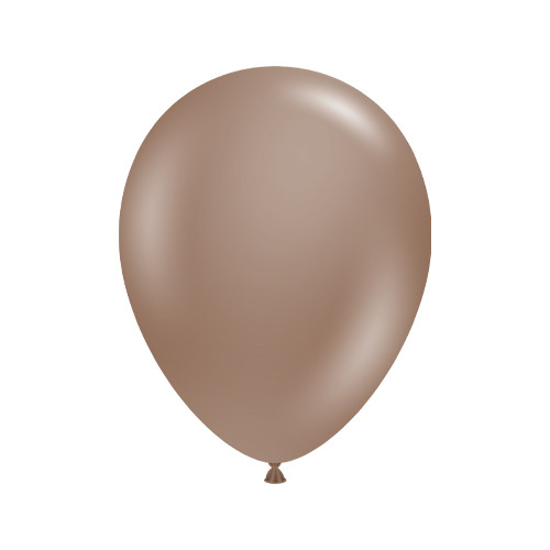 5" Cocoa Tuftex Latex Balloons (50)
